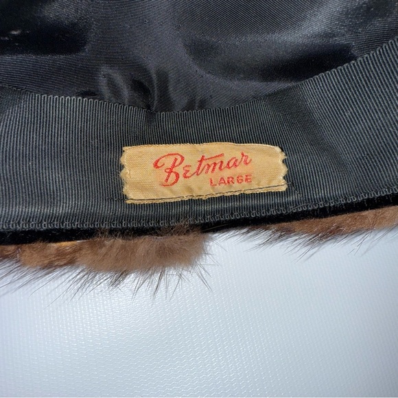 Vintage Betmar Elegant Brown‎ Fur Hat and Scarf Set main image 9